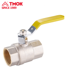 Plate with nickel or nature color High quality brass ball valve with brass stem ball body and PTFE